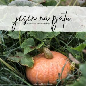 Naslovna stranica knjižice "Jesen na pjatu"