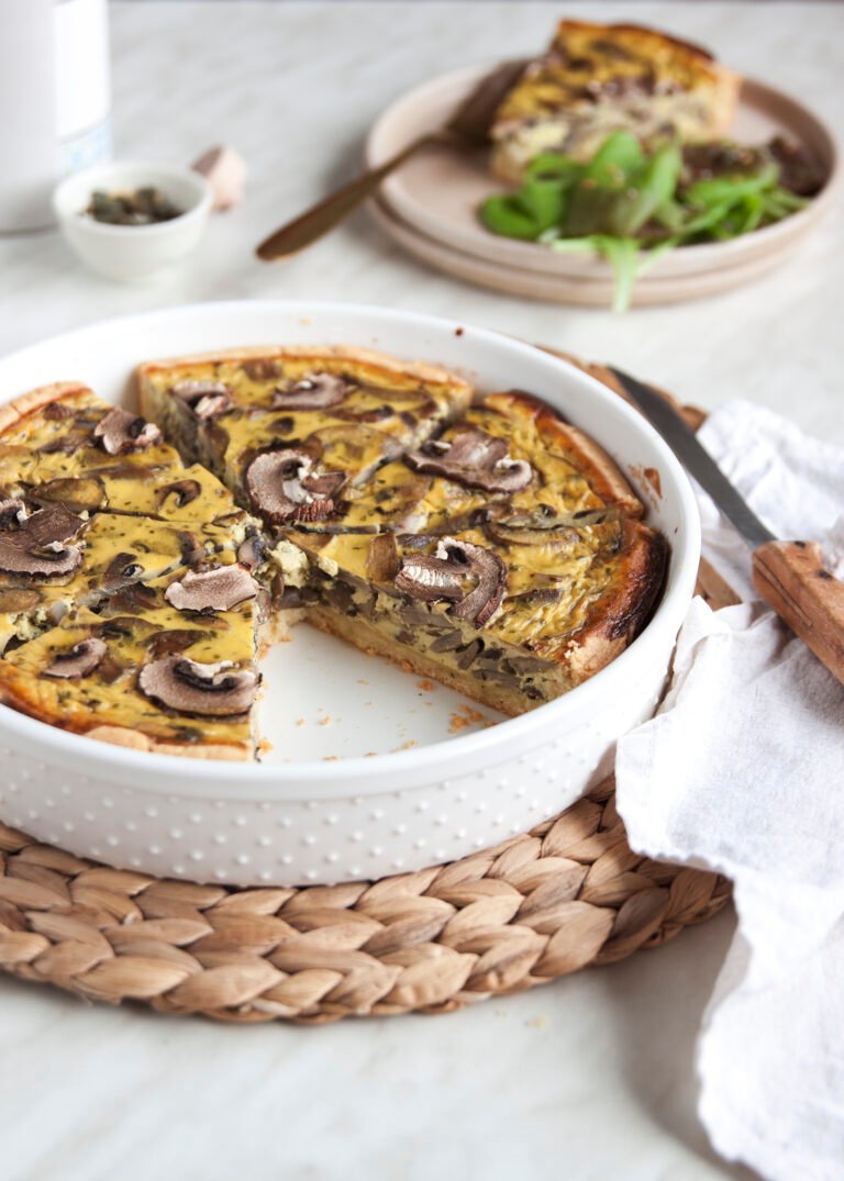 Quiche s gljivama